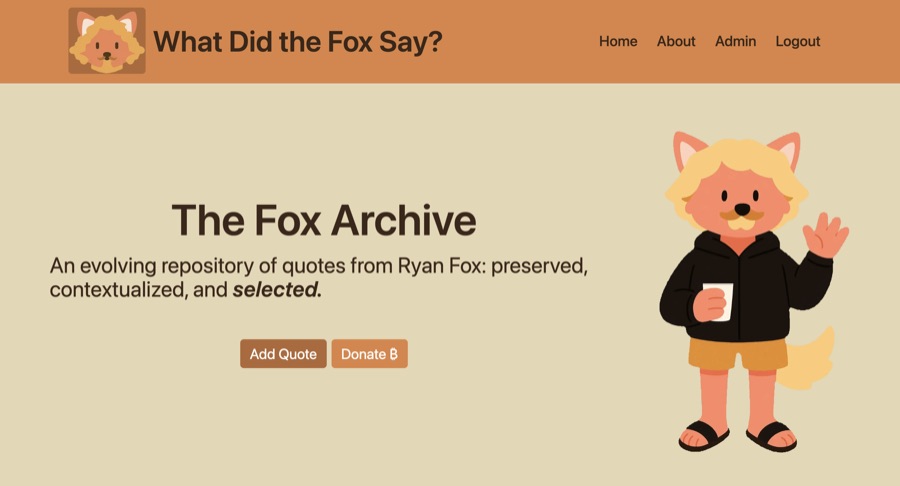 Screenshot of Fox Archives