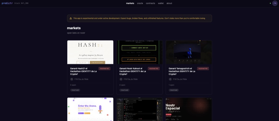 Screenshot of predictr